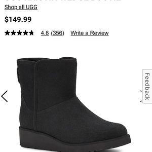 Women’s Black Ugg Wedge Boots
